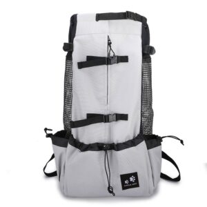Dog Carrier Backpack for Small and Medium Dogs, Breathable Double Shoulder Pet Travel Bag, S to XL