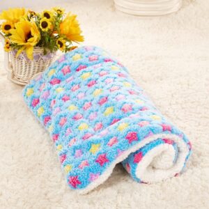 Soft Coral Fleece Pet Blanket, Cute Print Cat and Dog Mat in 4 Sizes