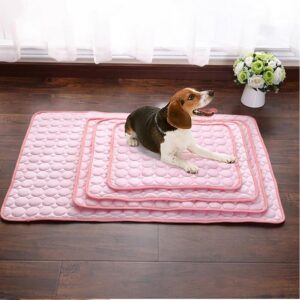 Pet Cooling Mat for Dogs and Cats, Ice Silk Summer Sleeping Pad, No Water or Gel Needed