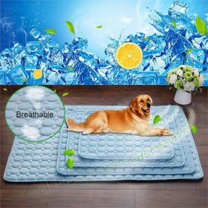 Pet Cooling Mat for Dogs and Cats, Ice Silk Summer Sleeping Pad, No Water or Gel Needed