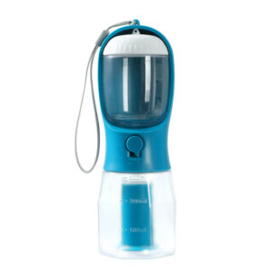 3 in 1 Portable Pet Water Bottle with Food Container and Waste Bag Holder