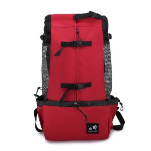 Dog Carrier Backpack for Small and Medium Dogs, Breathable Double Shoulder Pet Travel Bag, S to XL