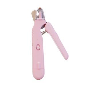 2 in 1 LED Pet Nail Clipper and Grinder, Rechargeable Dog and Cat Nail Trimmer