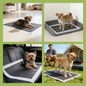 Activated Charcoal Dog Pee Pads, Leak Proof Training Mats for Puppies and Dogs