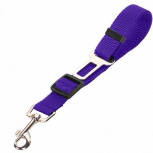 Adjustable Nylon Car Seatbelt Leash for Dogs and Cats, Pet Vehicle Safety Belt