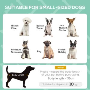 Elevated Dog Cot with Canopy, Portable Raised Pet Bed with Sun Shade for Small Dogs, Gray