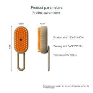 3 in 1 Electric Steam Pet Brush, Detangling Massage Comb for Cats and Dogs