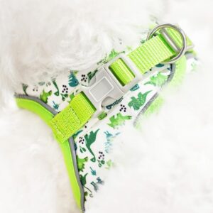 No Pull Step In Dog Harness and Leash Set, Reflective Mesh Vest with 5ft Leash